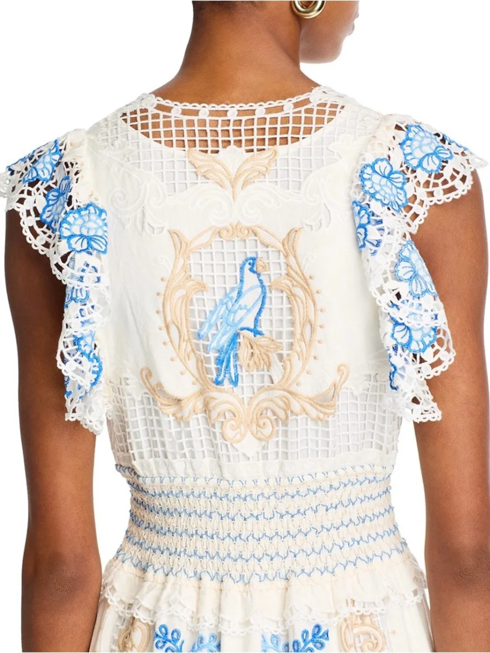 FARM Rio Romantic Richelieu Lace & Embroidery Maxi Dress, NWT π§π· - Picture 5 of 16